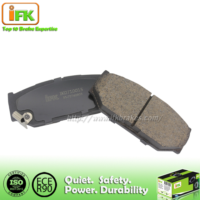 Low Metallic No Asbestos Black Auto Brake Pad