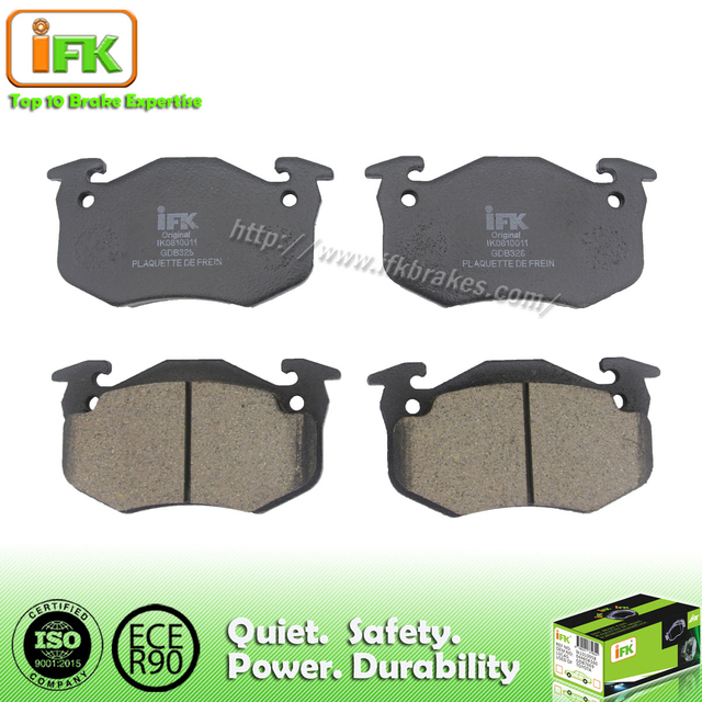 Aluminum oxide No noise black auto brake Pad