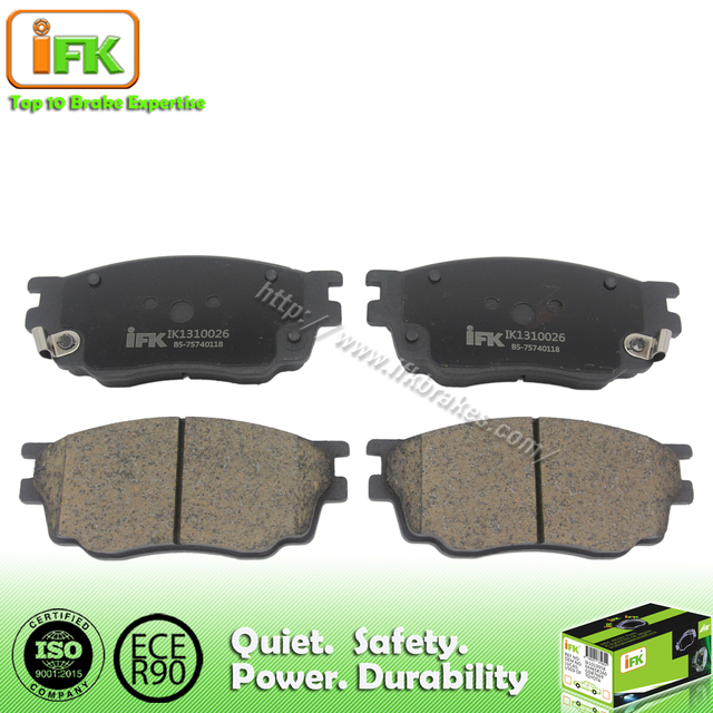 Iron Fiber No asbestos colored auto brake Pad